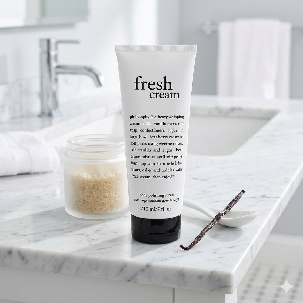 Philosophy Fresh Cream Body Scrub 7oz New Exfoliating Polishing Sealed